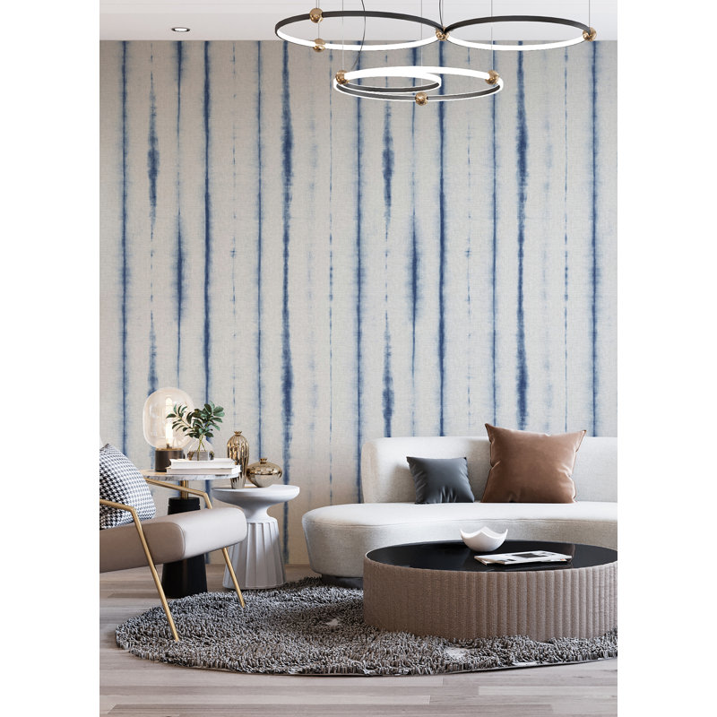 Panneau mural bleu Hello Shibori Denim