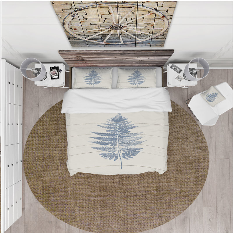 Ensemble de housse de couette à imprimé sur bois i, Housse de couette très grand + 2 taies décoratives