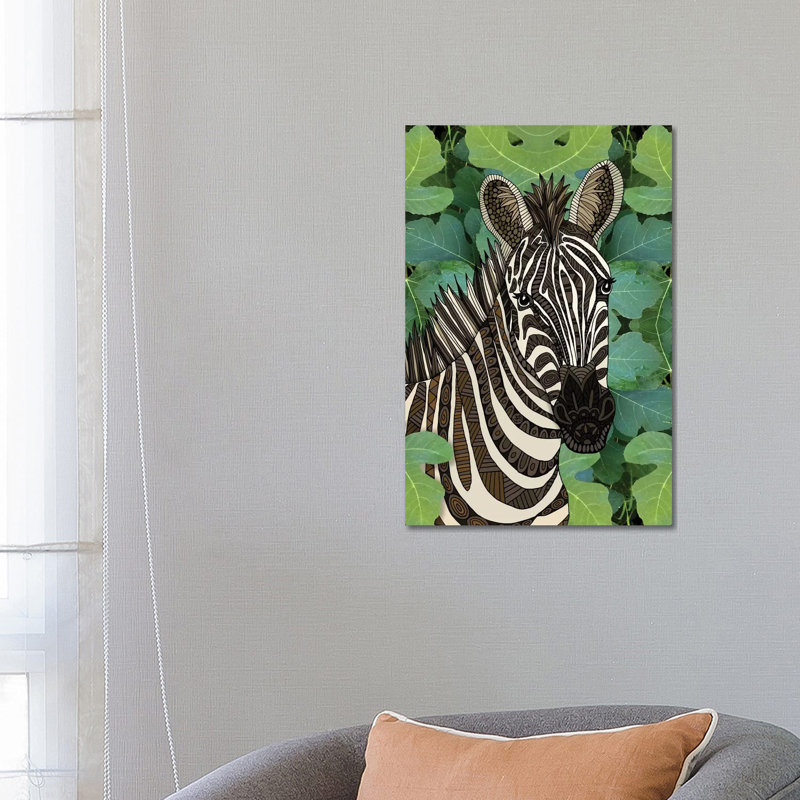 Zebra by Angelika Parker - Wrapped Canvas Print, 66.04 cm H x 45.72 cm W