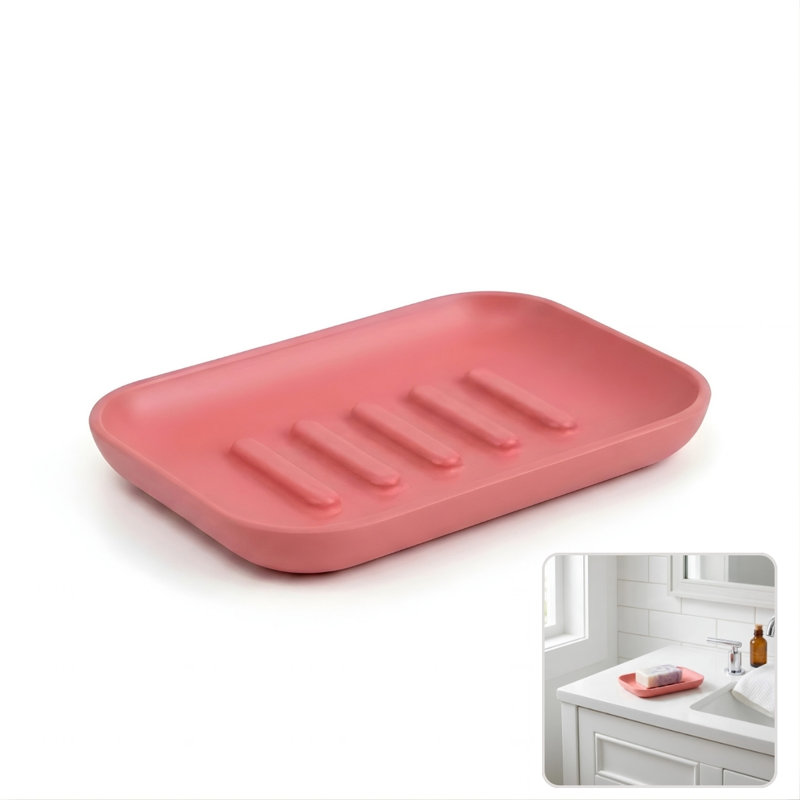 Alabaster Soap Dish, Blush (Pink)