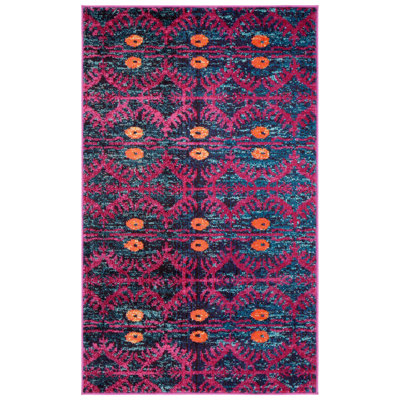 Tapis rose Isabea Ikat