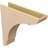 6"W x 24"D x 24"H Olympic Rough Cedar Woodgrain TimberThane Corbel, Primed Tan-88289591
