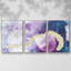 Ice Crystals III - 3 pièces, reproduction sur toile-1147718344-1147718347