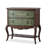 Green&Walnut Solid + Manufactured Wood Rectangular Console Table