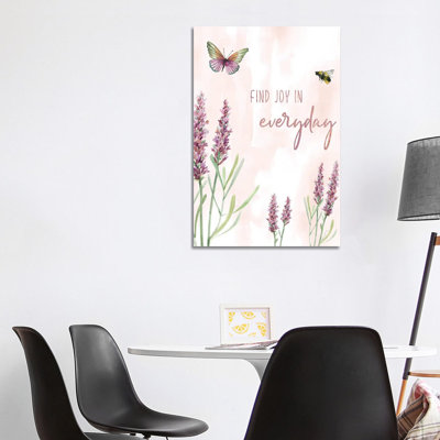 Find Joy 1 Piece Wrapped Canvas Painting