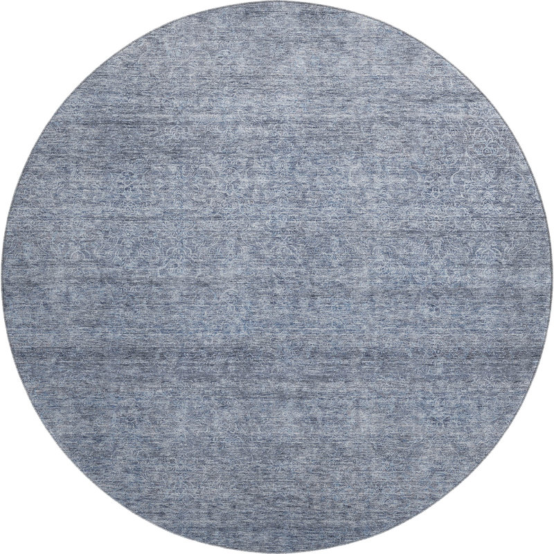 Premium Machine Washable Gurubaksh AMF1163 Modern Rug, Round 8'