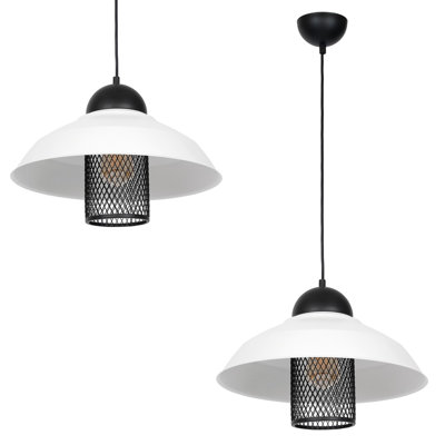 Bergan 1 - Light White Dome Pendant