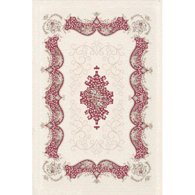 Premium Woven Area Rug, 5.9 x 9.2 Feet | 100% Polyester, 650 g/m² | Antibacterial, Non-Slip PVC Dot Underside, 0.3 in Pile Height | Machine Washable, 3D Digital Printing | Perfect for Living Room & Bedroom Decor
