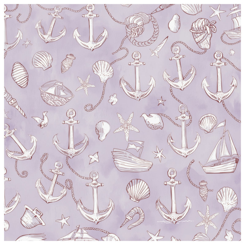 Rideaux de douche Nautical Anchor Seashells, L 70 po x H 72 po