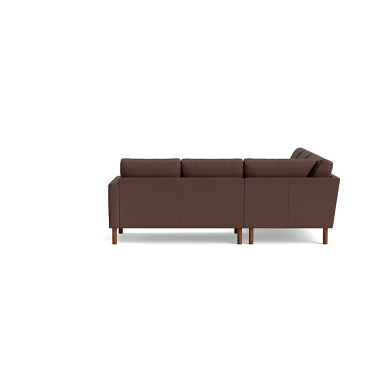 Laguna Leather Sectional, Left Hand Facing, Leather - Deep Blue