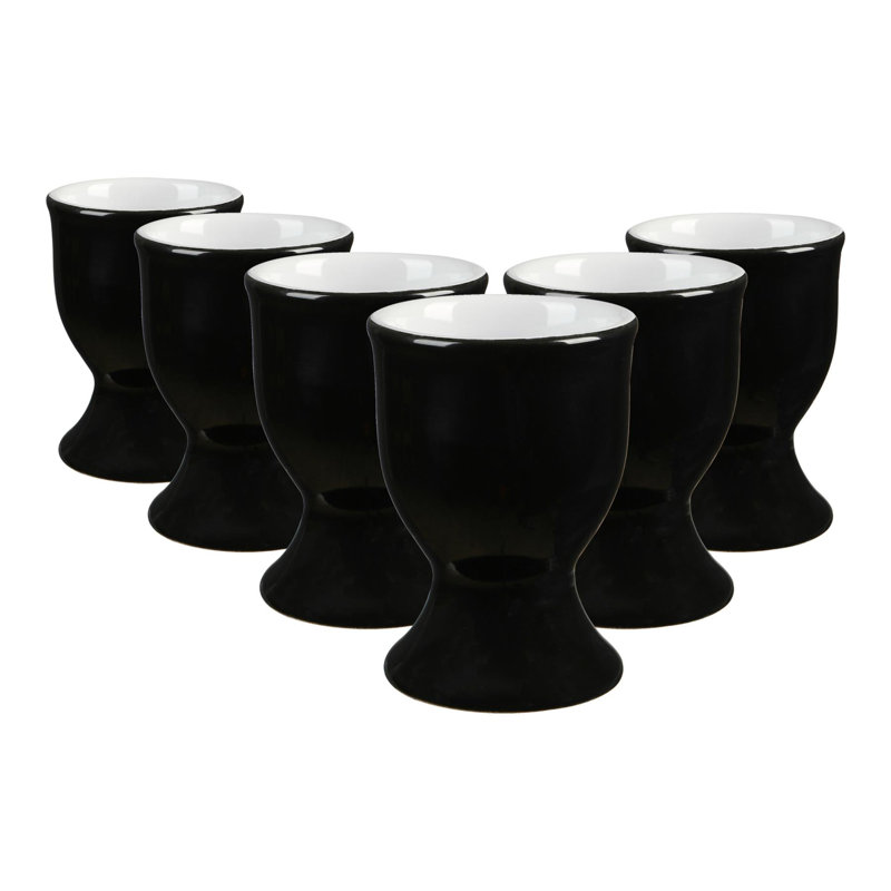 Argon Tableware Porcelain Egg Cup, Black