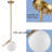 1 - Light Gold Single Pendant
