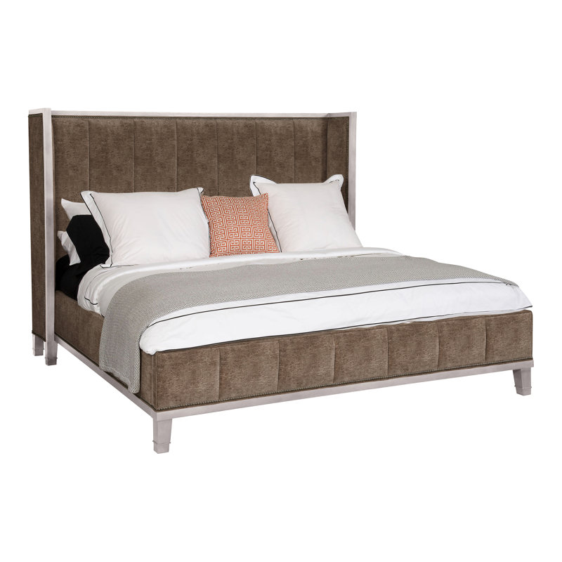 Mattingly Michael Weiss King Upholstered Panel Bed, Dove Gray, Ozark Marina, No