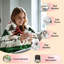 Plaid de Noël en flanelle polaire JYK, léger, respirant, doux et chaud en microfibre pelucheuse, 127 x 152 cm, motif sapins et rennes à carreaux-134826223