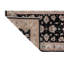 High-Quality Hand-Knotted Black And Beige Area Rug
