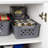 Small Plastic Storage Baskets, Gray