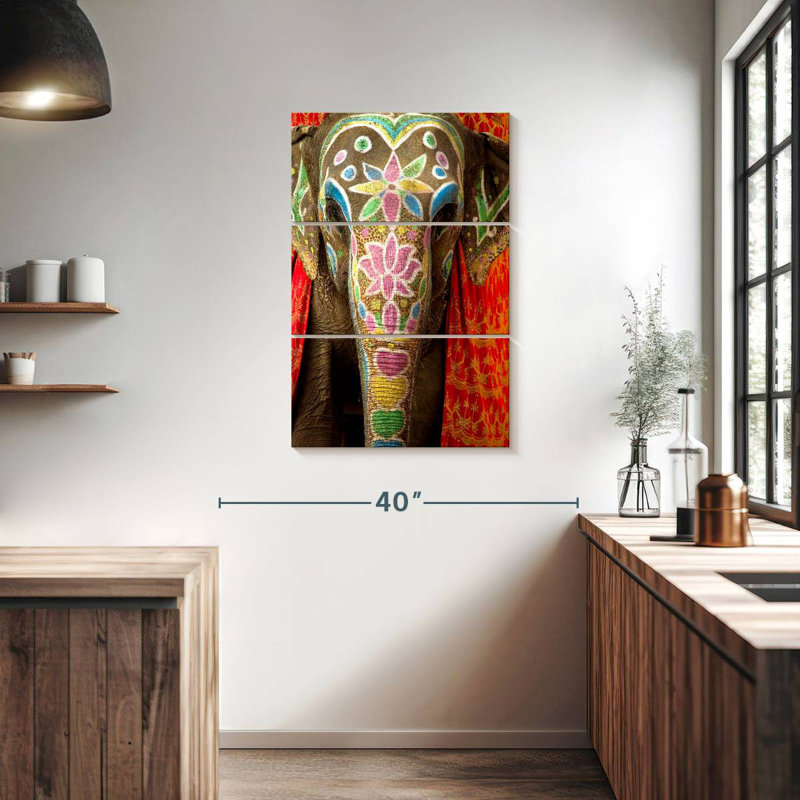 Brampt Indian Festival Elephant, 38" H x 24" W