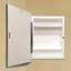  Armoire à pharmacie murale en bois pour salle de bain avec 2 tablettes réglables Adaiya-2087670383