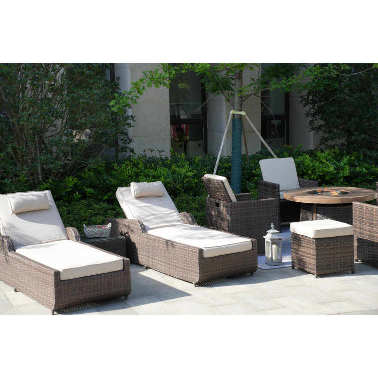 Areefa 8 - Person Patio Conversation Sets with Cushions