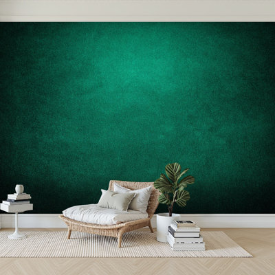 Peel and Stick Wallpaper 96" W x 69" H Modern Self Adhesive Wall Mural for Bedroom Dark Green Suede Fabric Closeup Velvet Texture