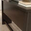Bureau en L, finition brune