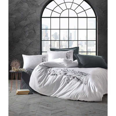 Satin Abstract Duvet Cover