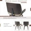 Ensemble de 2 chaises de salle à manger pivotantes 360 ° Mid-Century Modern