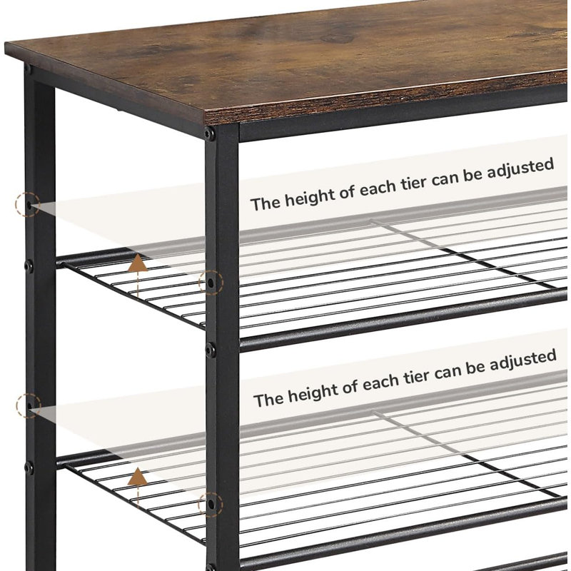 8-Tier Metal Mesh Shoe Rack Organizer With Adjustable Shelves, Sturdy Industrial Design For Entryway, Closet, And Dorm Room Storage