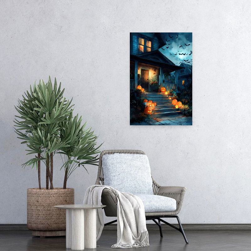 Spooky Halloween Porch, 24" H x 16" W