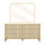 Commode carrée avec miroir Scotts - Champagne clair