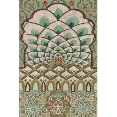 " Peacock Tapestry I " by Chariklia Zarris Painting Print