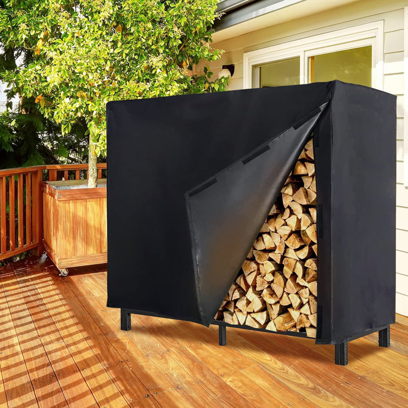 Arlmont & Co. Laks 24'' W x 48'' D Log Rack Cover