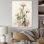 Cactus minimaliste beige et vert I sur toile