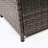 Wicker Square Fire Pit Table