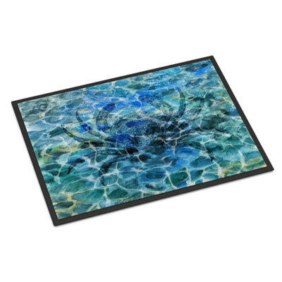 Crabe sous l’eau 36 po x 24 po tapis de porte extérieur antidérapant Kenner