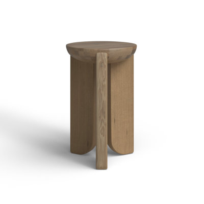 Satine Solid Wood End Table