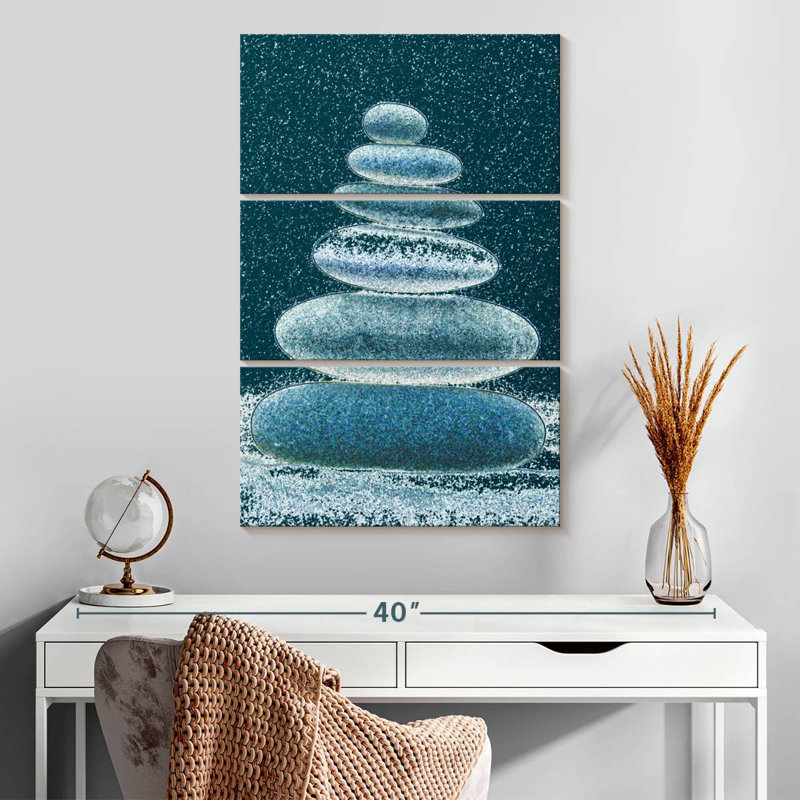 Alvord Winter Stone Stack, 32" H x 20" W