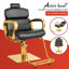 Fauteuil de coiffeur inclinable en similicuir pivotant sur 360 degrés
