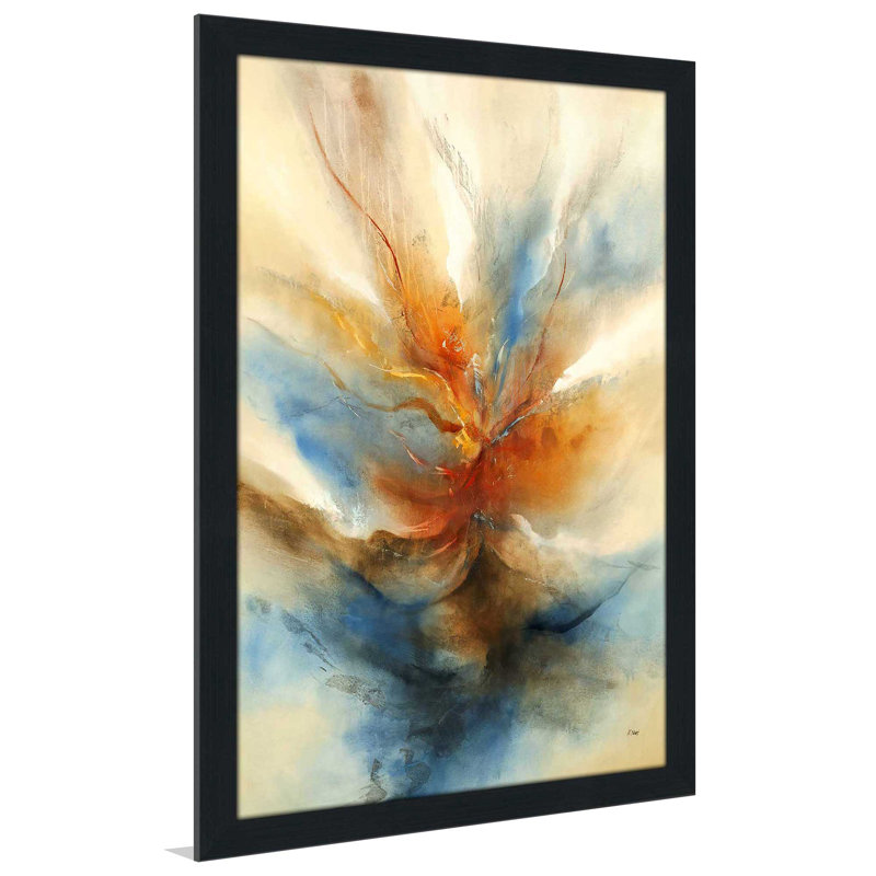 Citrina I - Peinture, Cadre espresso, H 39,5 po x l 27,5 po x P 0,75 po