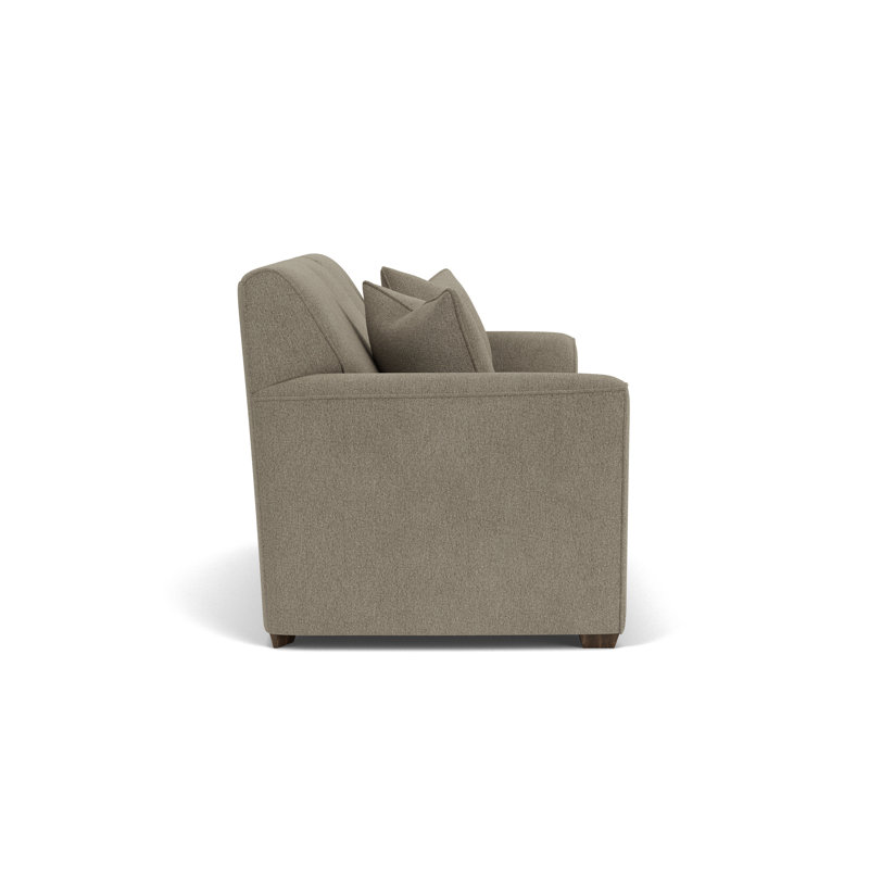 Canapé à accoudoirs évasés 78 ", Polypropylène / oléfine gris foncé