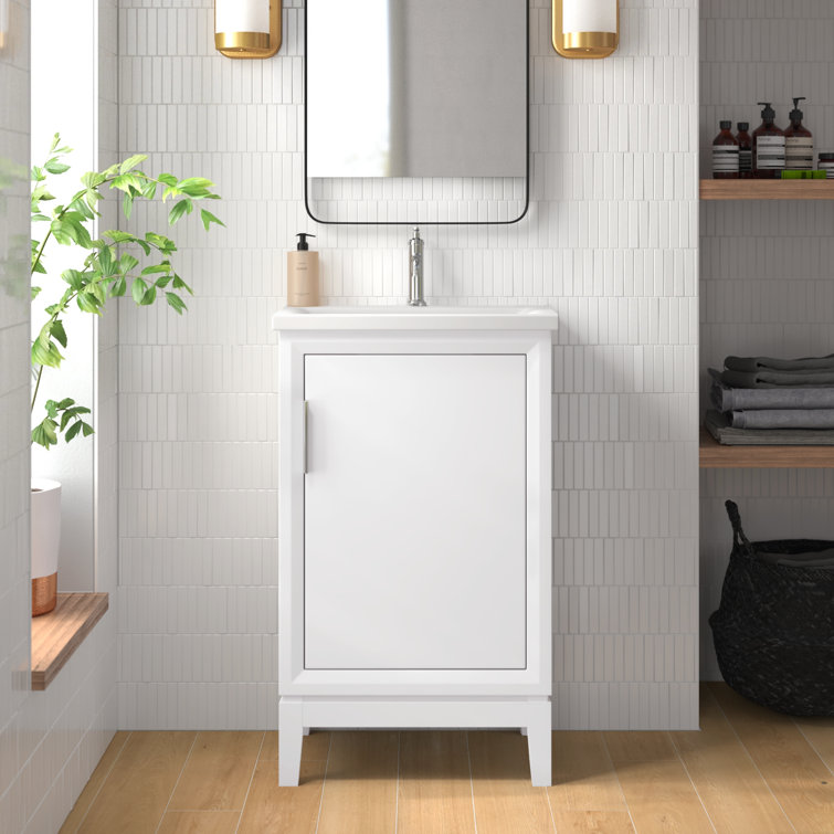 Finkbeiner 20'' Single Bathroom Vanity with Ceramic Top