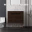 Meuble-lavabo autoportant de 91 cm avec lavabo, porte à fermeture amortie, comptoir et dosseret en marbre synthétique blanc de Carrare de 5 cm, contreplaqué