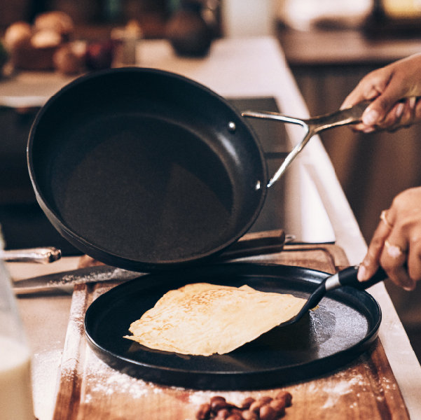 Demeyere AluPro Aluminum Nonstick Deep Fry Pan, 10.24" Diameter