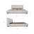 Gonzales King Storage Bed Speckled Light Grey-15089401-15089403