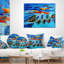 Coussin lombaire en bateau seascape