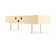 Lap 86.1'' W Unfinished 2 - Drawer Dresser