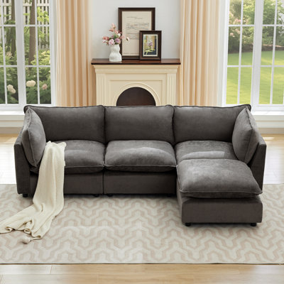 Eagan 106.4" W L-Shaped Upholstered Modular Sectional