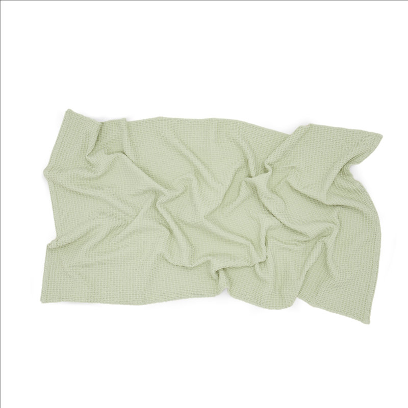Simple Waffle Bath Sheet, Sage
