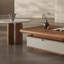 Table basse rétro de style niche