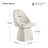 Lomena Swivel Fabric Upholstered Dining Chair-863889464